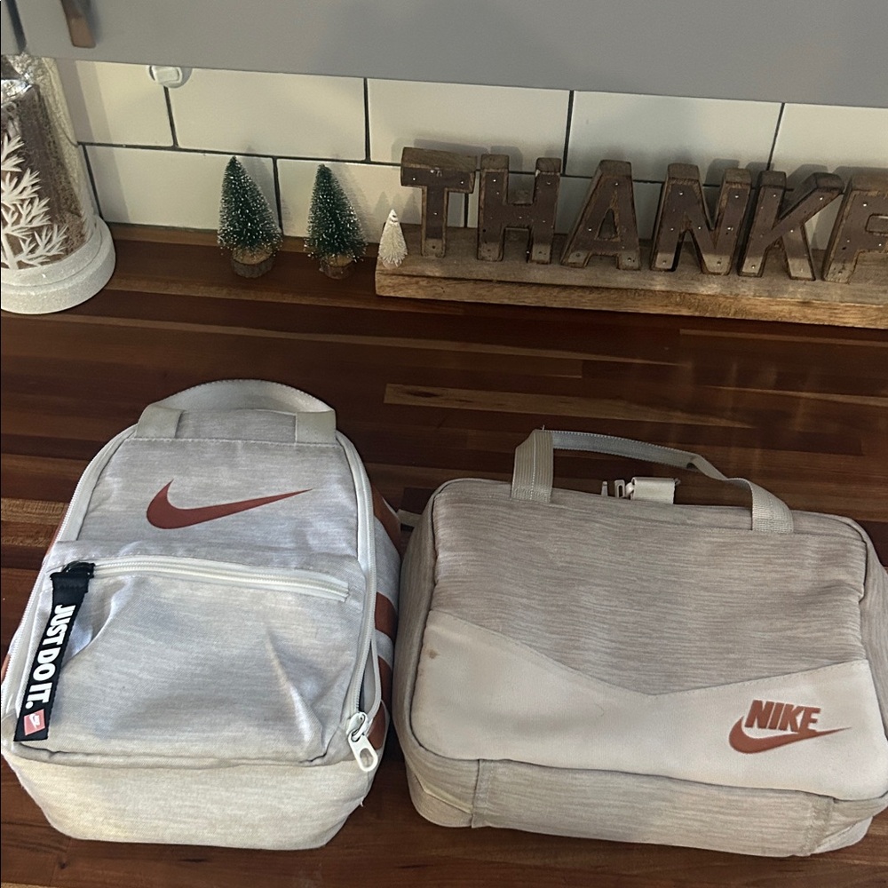 Nike  Cream and Tan Backpack Set